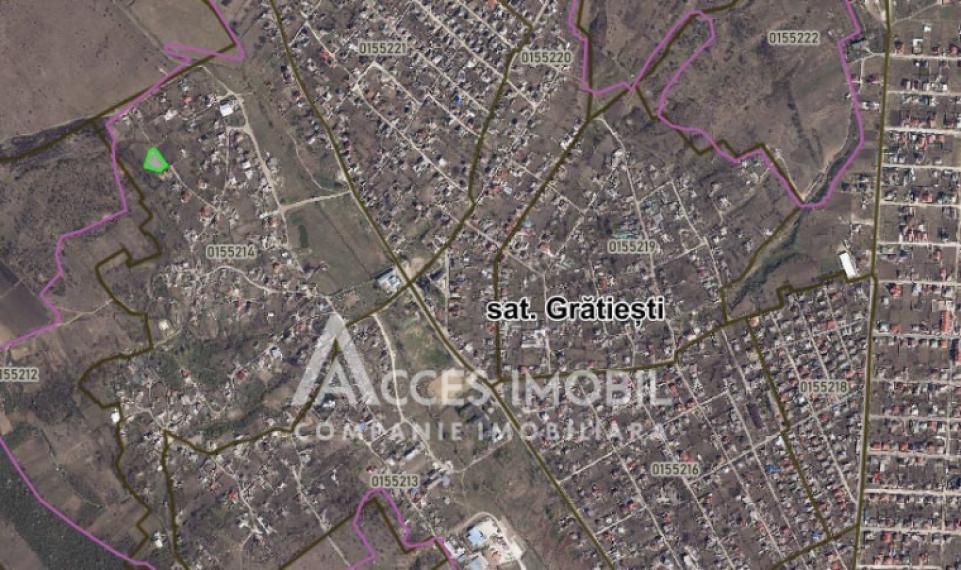 Teren pentru construcții 13 ari. Grătiești, str. Livezilor!: 1