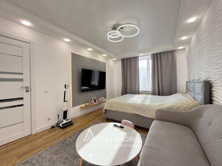 Râșcani, str. Florilor, 2 camere. Euroreparație! De mijloc!: 1