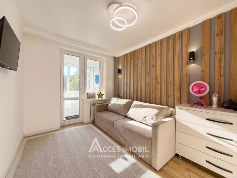 Râșcani, str. Florilor, 2 camere. Euroreparație! De mijloc!: 3