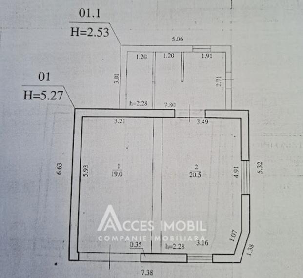 Vilă în 2 nivele, 67m2 + 12 ari! Sîngera, IP Negnic!: 20