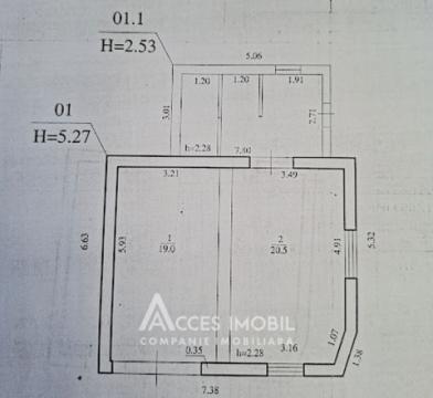 Vilă în 2 nivele, 67m2 + 12 ari! Sîngera, IP Negnic!: 20