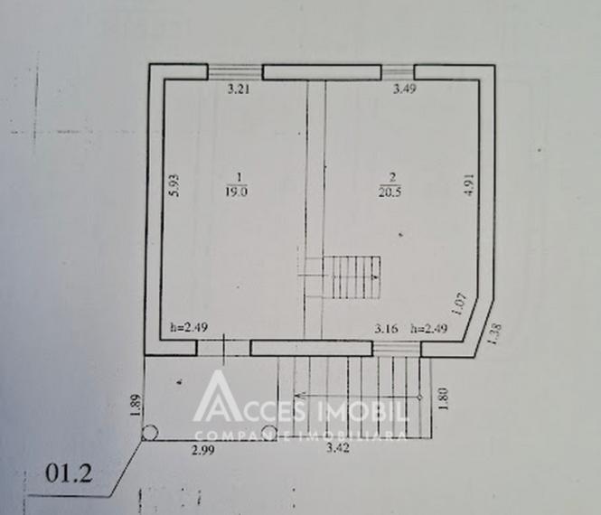 Vilă în 2 nivele, 67m2 + 12 ari! Sîngera, IP Negnic!: 21