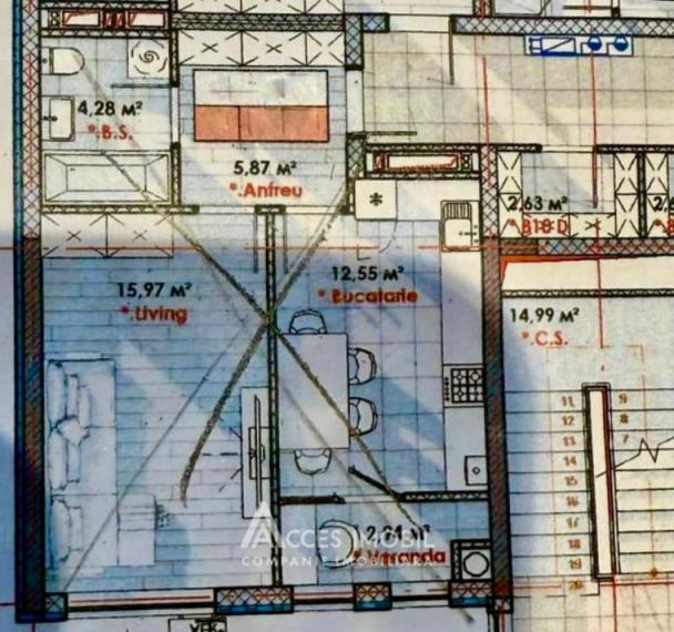 Lagmar! Cartierul rezidențial SOLARIS! Telecentru, șos. Hâncești, 1 cameră! Varianta Albă!: 4