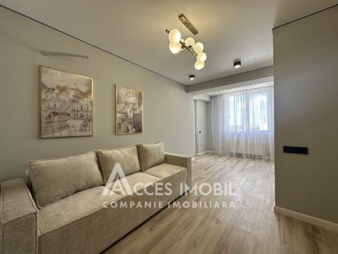 Bloc Nou! str. Cartușa, Durlești, 3 camere + living. Euroreparație!: 2