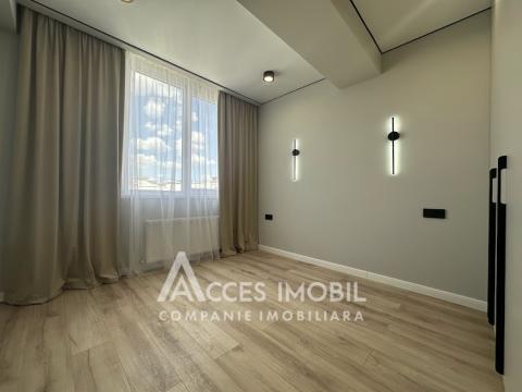 Bloc Nou! str. Cartușa, Durlești, 3 camere + living. Euroreparație!: 3