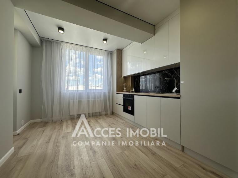 Bloc Nou! str. Cartușa, Durlești, 3 camere + living. Euroreparație!: 5