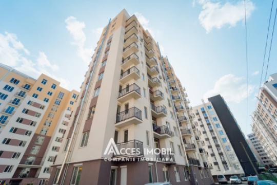 Bloc Nou! str. Cartușa, Durlești, 3 camere + living. Euroreparație!: 12