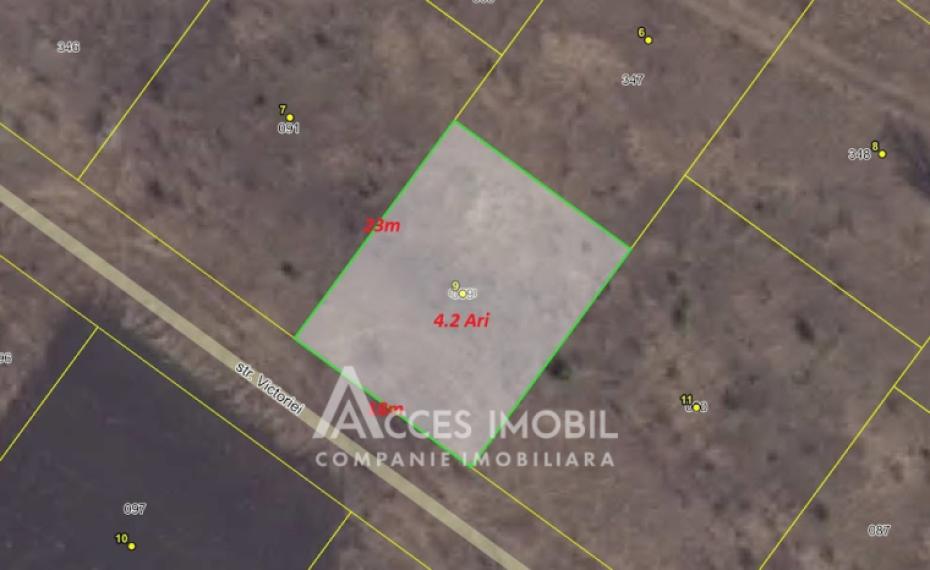 Teren pentru construcții 4 ari, Cheltuitori, str. Victoriei!: 0