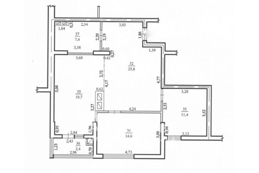 New Block! Nistreana street, Orhei, 2 rooms + living. White version!: 2