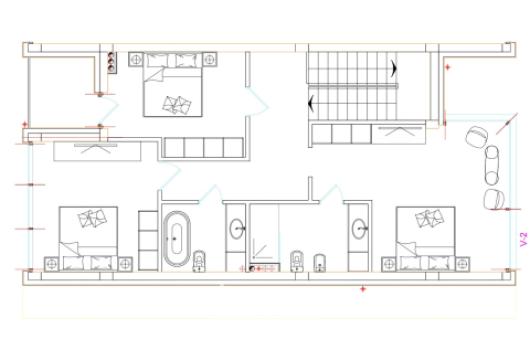 TownHouse în 2 nivele! Budești, str. Florilor, 150m2 + 2 ari! Variantă albă!: 13