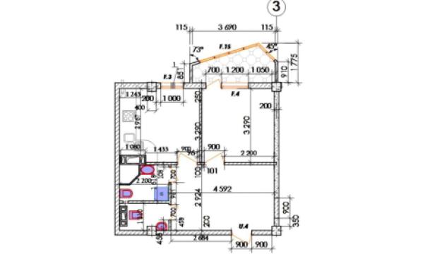 Новострой! ул. Чеукарь, 1 комнатa + гостиная. Евроремонт!: 7