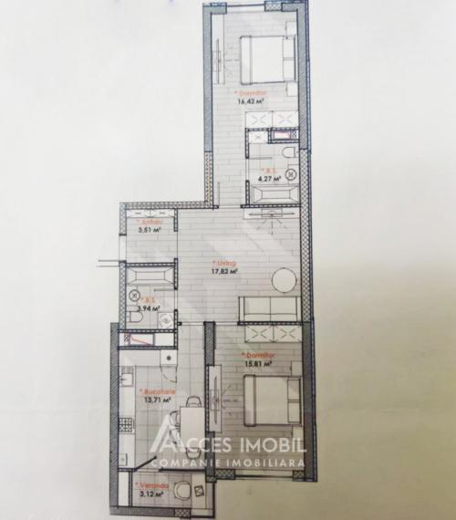 SMART HOME! Lagmar! Rascani, Tudor Vladimirescu street, 2 rooms + living. White version!: 3