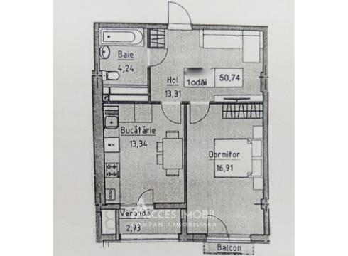 Lagmar! Posta Veche, Ceucari street, 1 rooms + living. White Version!: 3