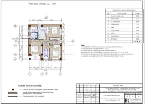 2-этажный Дом! Дурлешты, ул. Чишмелелор, 160m2 + 3 соток! В стадии строительства!: 2