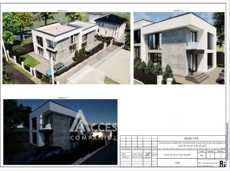 TownHouse în 2 nivele! Durlești, str. Cișmelelor, 145m2 + 3 ari! În Construcție!: 3