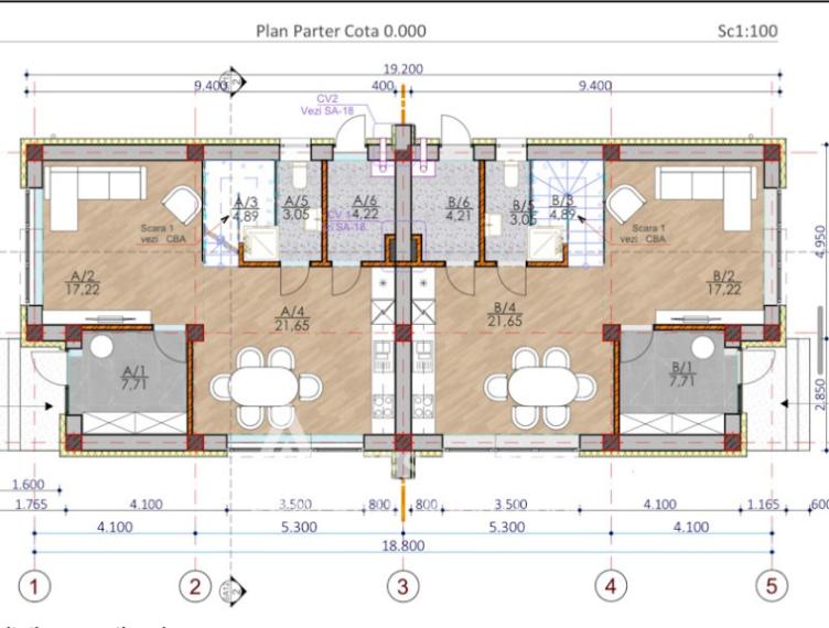 TownHouse în 2 nivele! Durlești, str. Cișmelelor, 145m2 + 3 ari! În Construcție!: 8