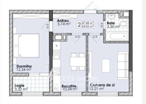 Bloc Nou! Codru, str. Valea Apelor, 2 camere. Variantă albă!: 1
