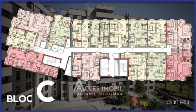 Estate invest! Ciocana, Bucovina street, 1 room + living. White Version!: 3