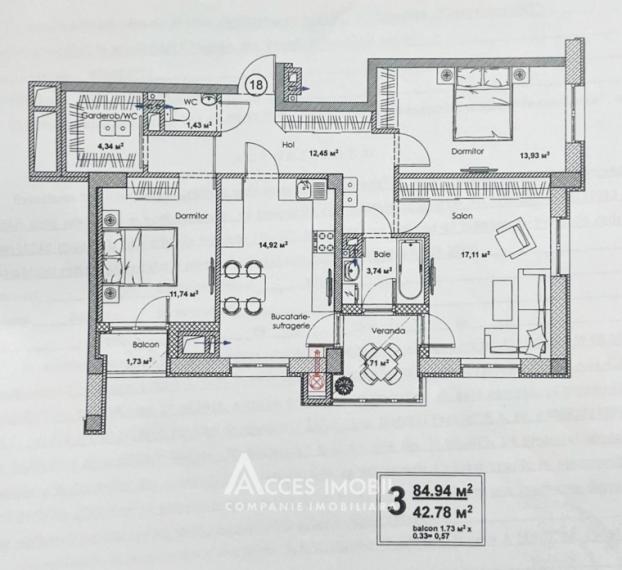 Bloc nou! Botanica, bd. Dacia, 3 camere! Varianta Albă!: 5