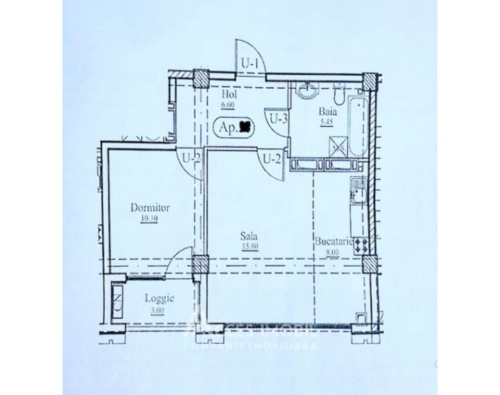 Inamstro! Complex Artima! Buiucani, str. Ghenadie Iablocikin, 1 cameră + living. Variantă albă!: 7