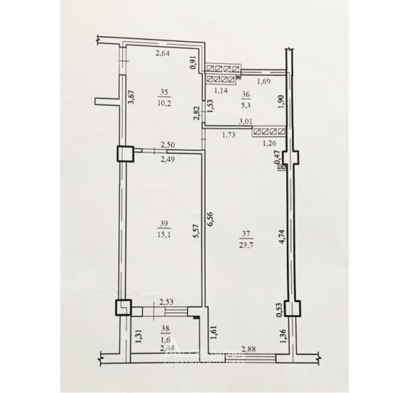 Inamstro! Complex Artima! Buiucani, str. Calea Ieșilor, 1 cameră + living. Variantă albă!: 7