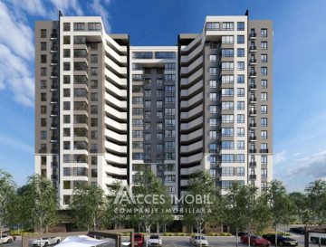 Bloc Nou! Poșta Veche, str Iazului, 2 camere + living. Variantă albă!